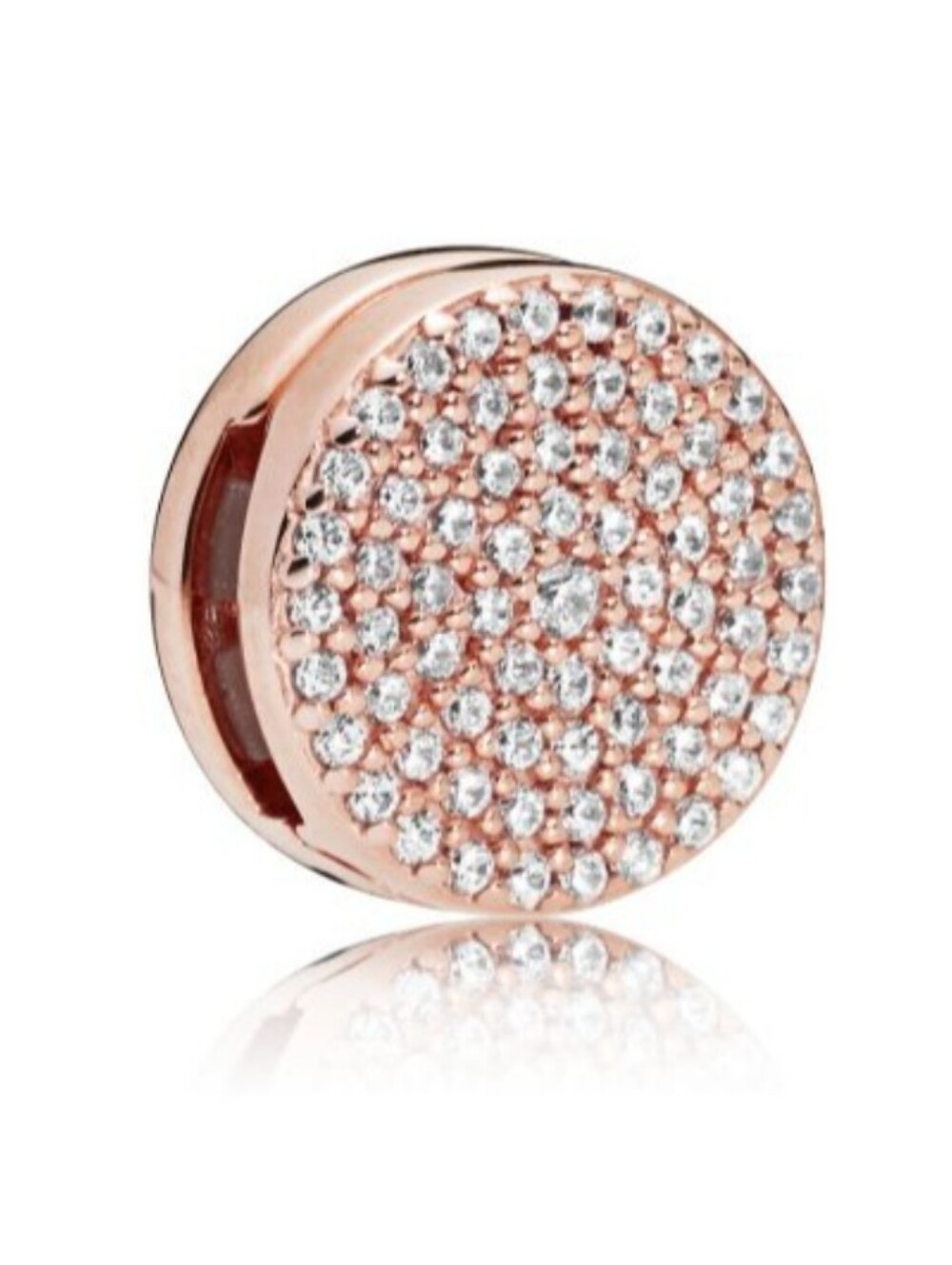 Pandora Reflexions Dazzling Elegance Clip Charm Rose Gold